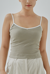 Leanda Contrast Binding Knit Top